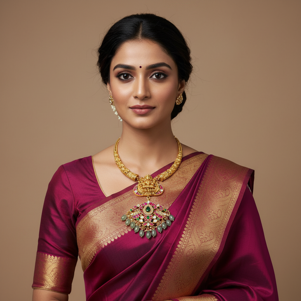 Jadau Gold Replica Kante Set - KN0072