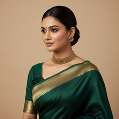 Nakshi Kante Front Screw Designer Set With Earrings - NN00849