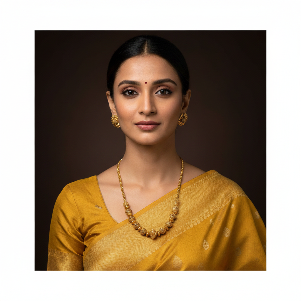 Nakshi Ball Necklace with Earirngs - NN00874