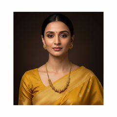 Nakshi Ball Necklace with Earirngs - NN00874