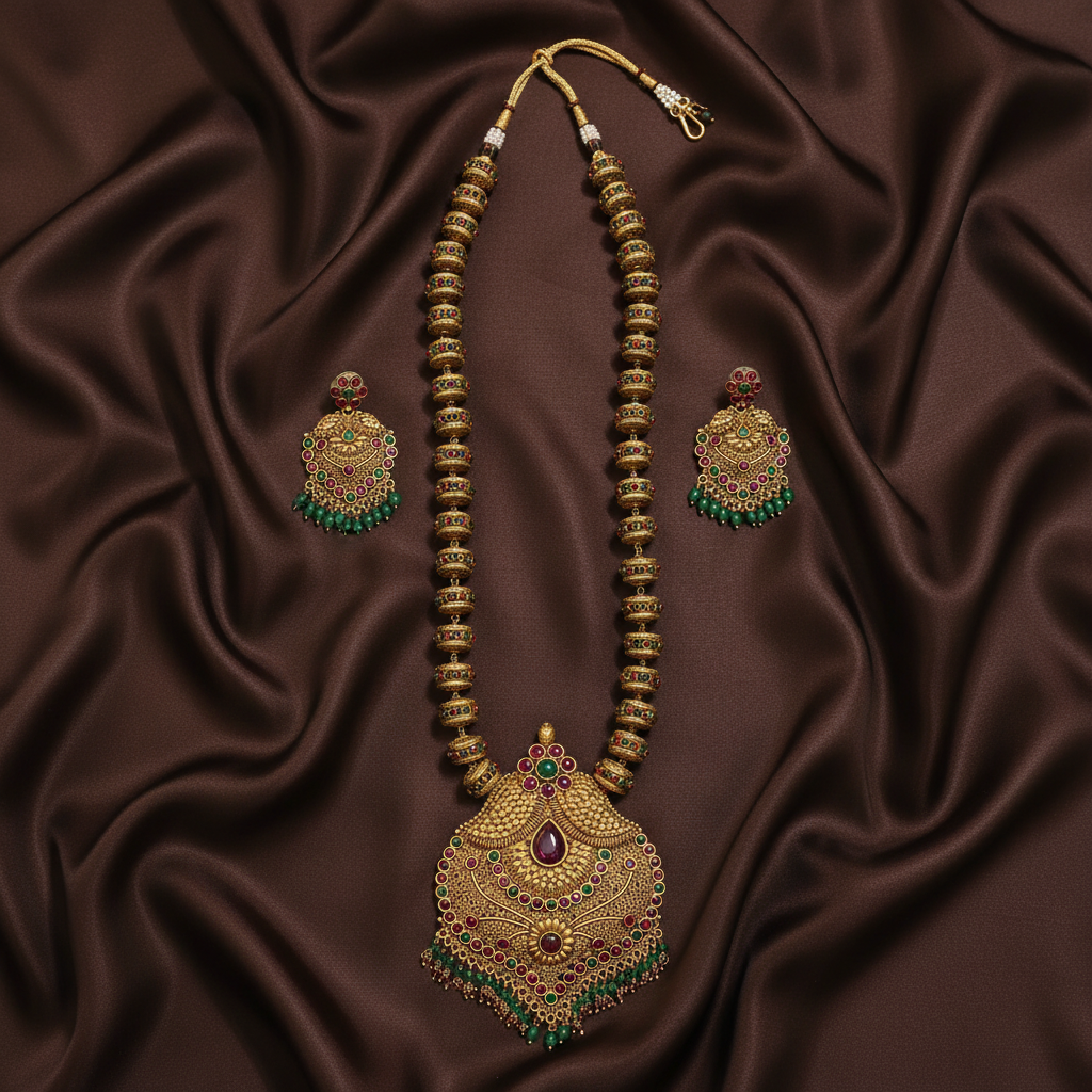 Antique Multicolor Haram In Nakshi - NH00322