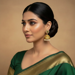 Nakshi Temple Collections Jhumki - NE00651