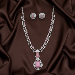 Pink Stone Ambani Set - DN0016