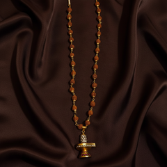 Rudraksha With Jadau Shivalinga Pendant - PB00628