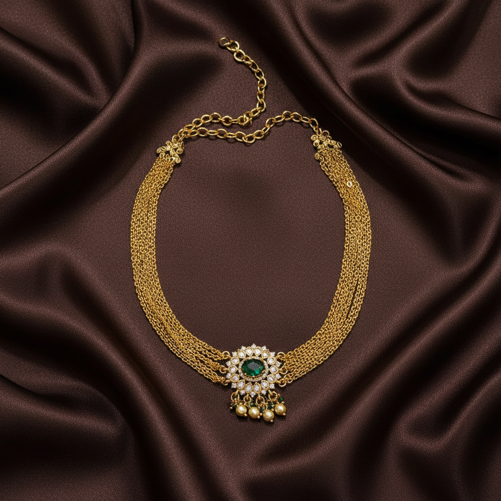 Thin Layer Antique Polish Necklace - NN00876