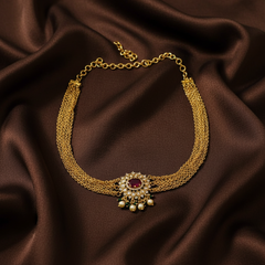 Thin Layer Antique Polish Necklace - NN00876