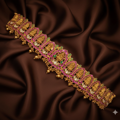 Lakshmi Pota stone Antique Polish Waist belt - WB0032