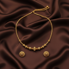 Nakshi Ball Necklace with Earirngs - NN00874