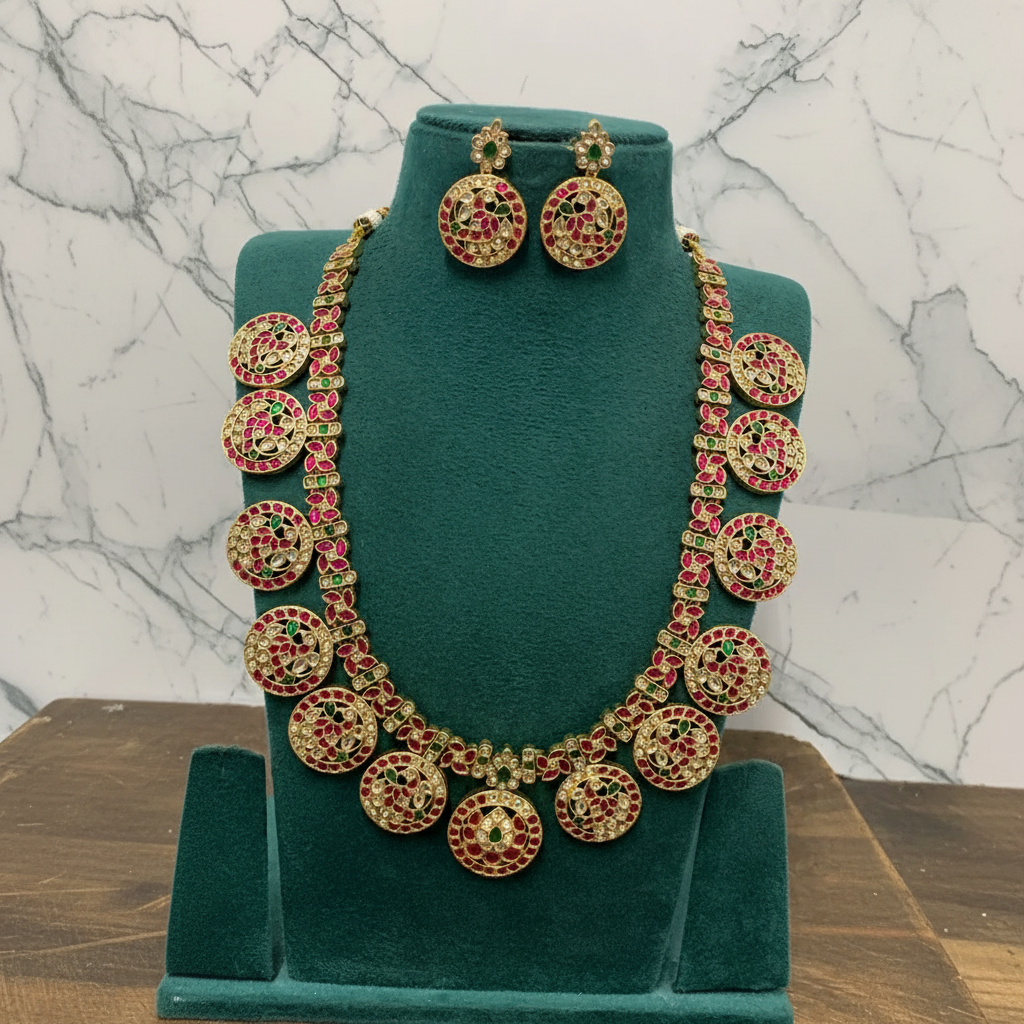 Bottu Mala Haram In Kundan - KH00262