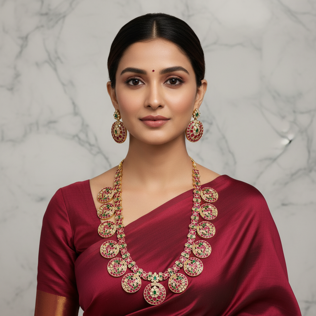 Bottu Mala Haram In Kundan - KH00262