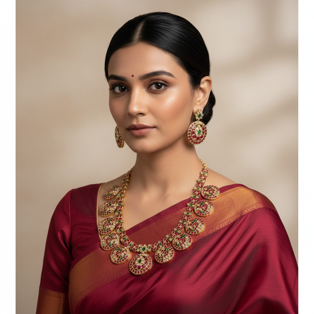 Bottu Mala Haram In Kundan - KH00262
