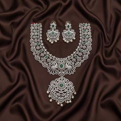 Daimond set with Emerald Stone - DH0021