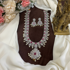 Diamond Long Haram in Ruby Stone - DH0022