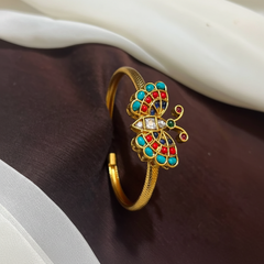 Butterfly Pattern Free Size Kada Back Openable - BG00656