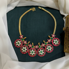 Jadau Short Bottu Jadau Necklace - KN00601