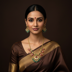 Beautiful Mango Jadau Necklace - KN00639