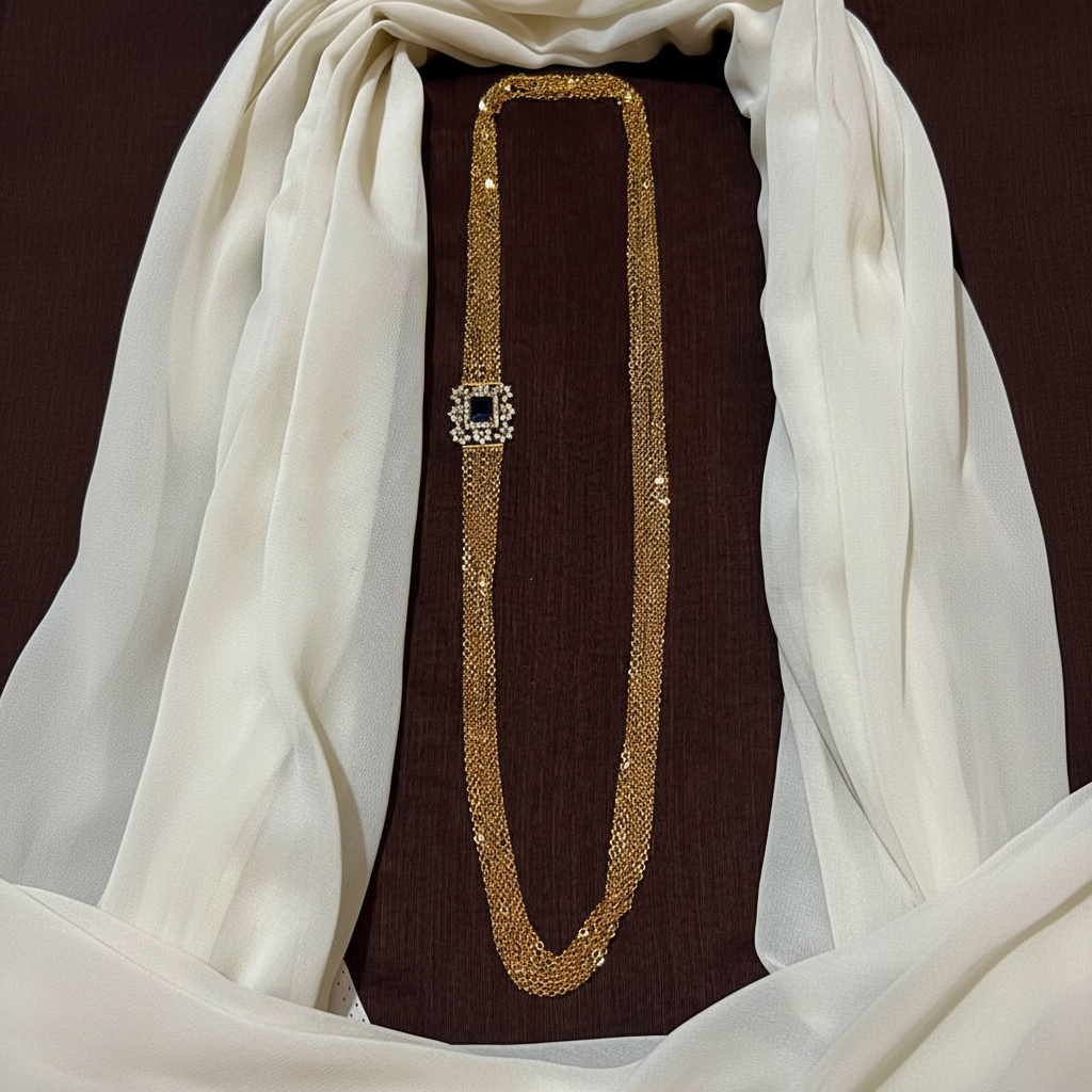 Chandraharam With Daimond Pendant - NH00477
