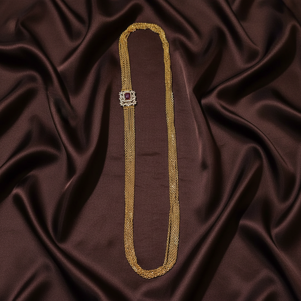 Chandraharam With Daimond Pendant - NH00477