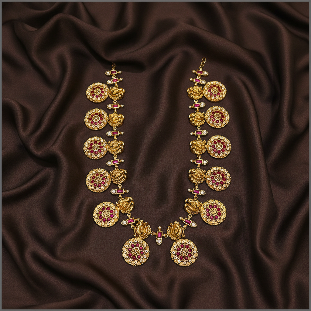 Bottu Haram with Peacock in Kundan - KH00295