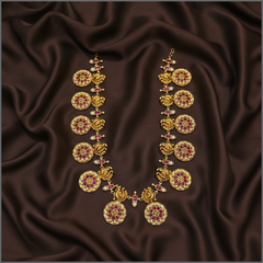Bottu Haram with Peacock in Kundan - KH00295