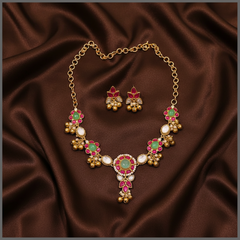 Beautiful Flower Necklace In Victorian - VN0098