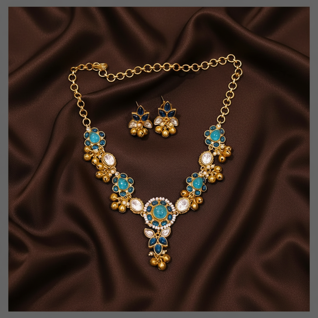 Beautiful Flower Necklace In Victorian - VN0098