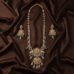 Antique Haram with lakshmi pendent in Victorian - VH0050