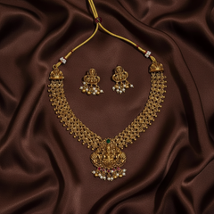 Antique Neckalce with Lakshmi Pendant  - NN0009