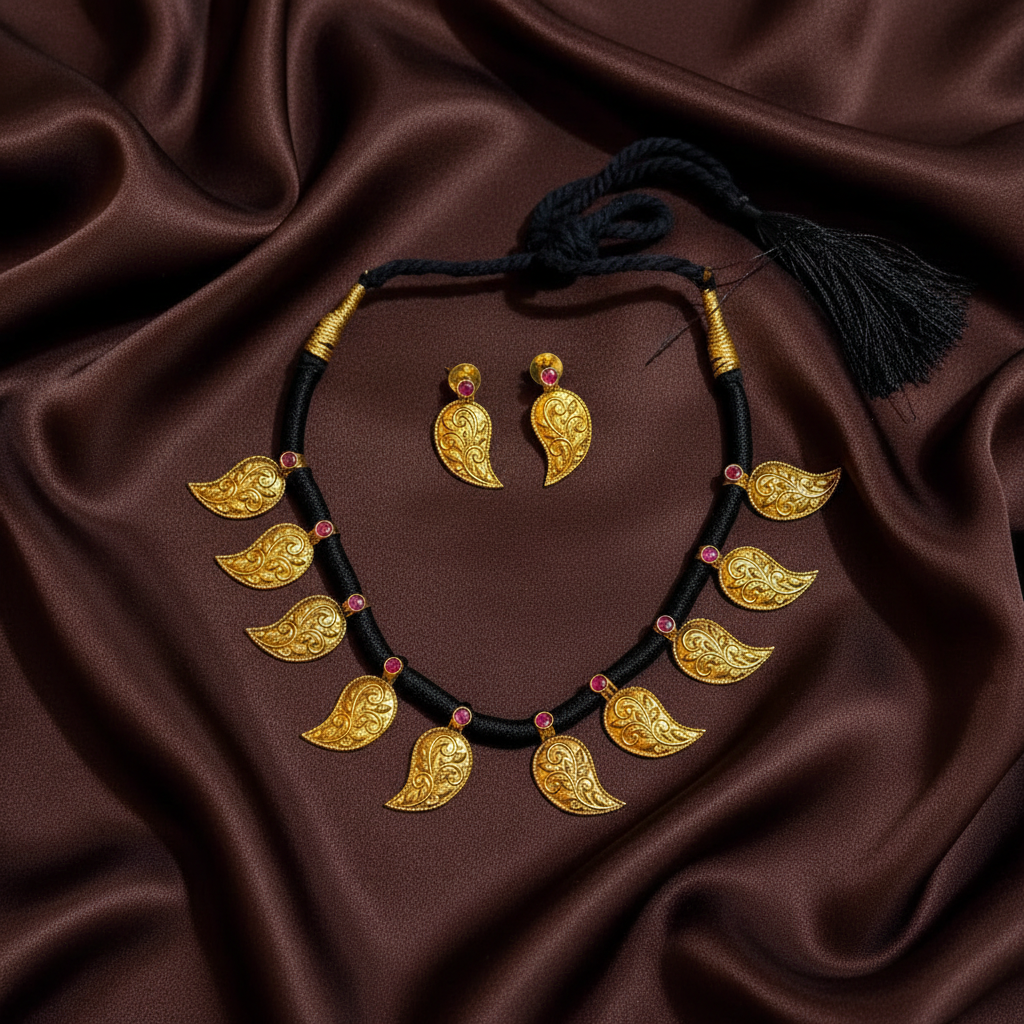 Beautiful Nakshi Finish Black Dori - BD00166