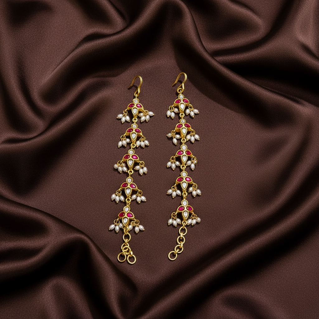 Flower Ruby and Rice pearl Matilu - MT0020