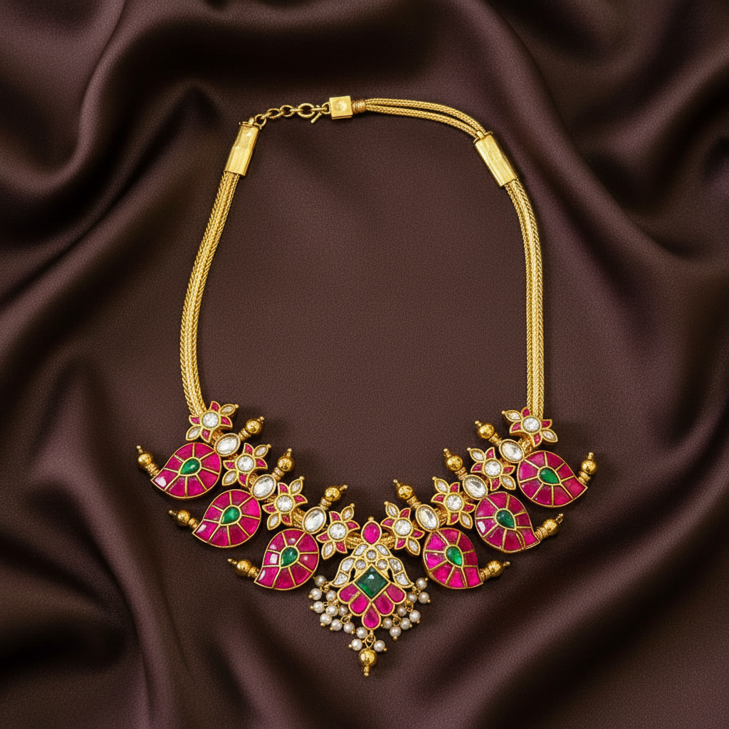 Mango Jadau Kundan Necklace - KN0091
