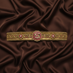 Nakshi Jadau Temple Collection Waist Belt - WB0056