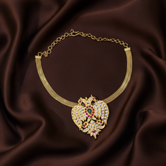 Panchaloha Gandaberunda Pendant with Chain - NN00922