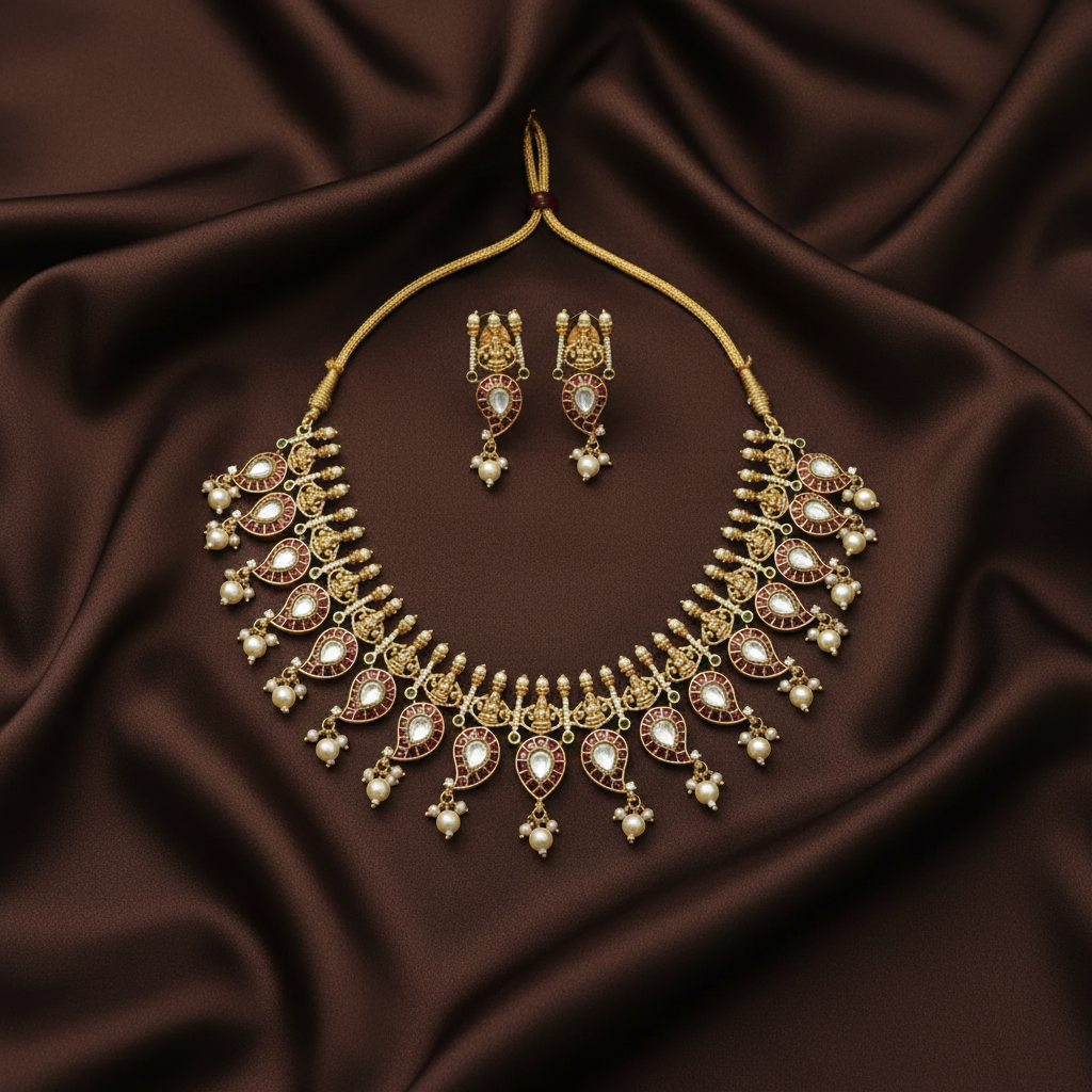 Kempu Mango With Pearl - NN00850