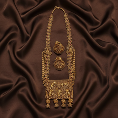 Beautiful Nakshi Haram Set with Matching Earrings – NH00367