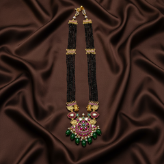 Jadau Black beads - BD00149