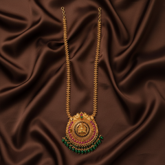 Beautiful Nakshi Haram with a stunning multicolor pendant - NH00343