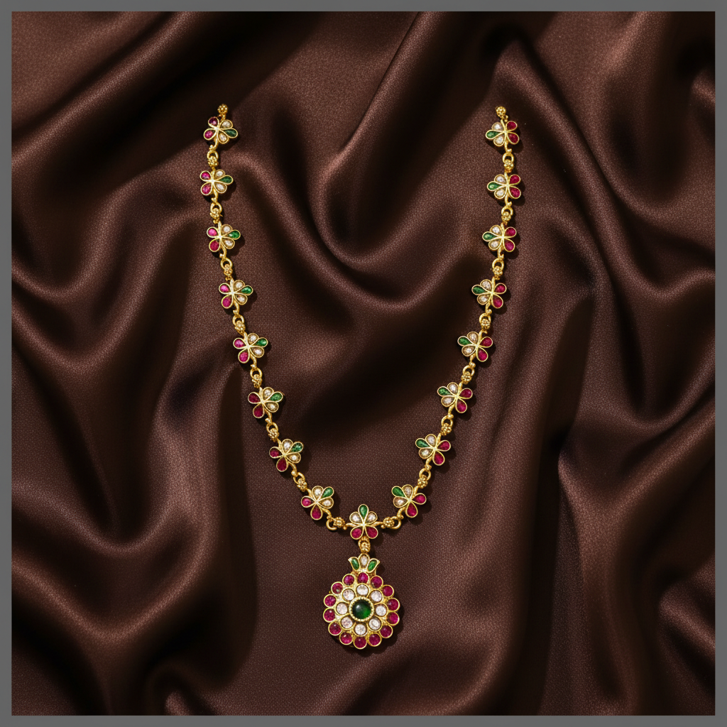 Beautiful Flower Necklace - KN00491