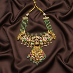 Beautiful Gold Replica Lakshmi Necklace - PB00571