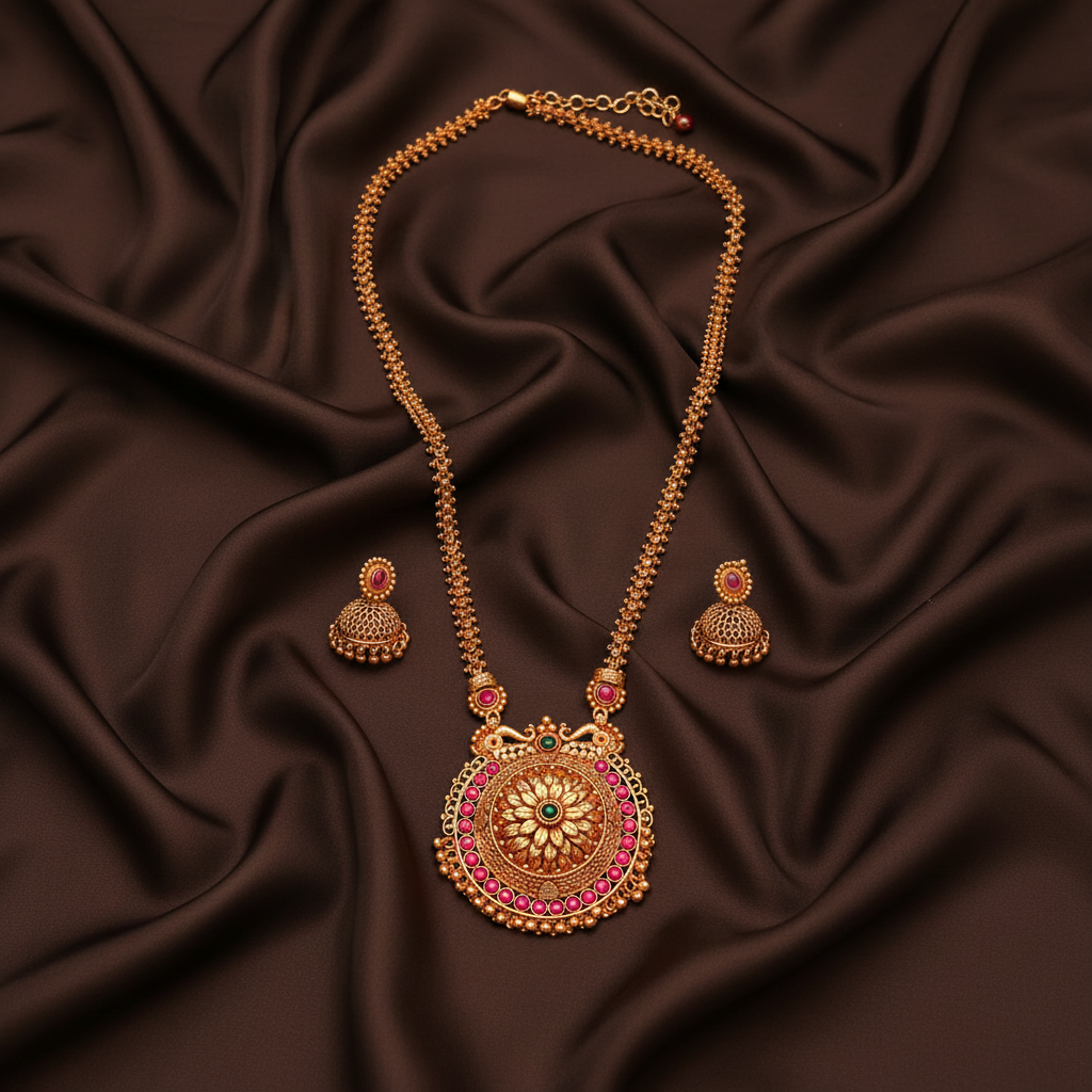 Beautiful Nakshi Haram With Jhumki - NH00393