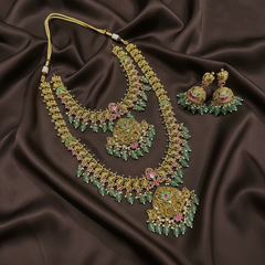 Jadau Bridal Set With Nakshi - BR005