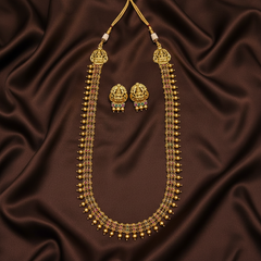 Antique Nakshi Haram With Gold Beads - NH00200