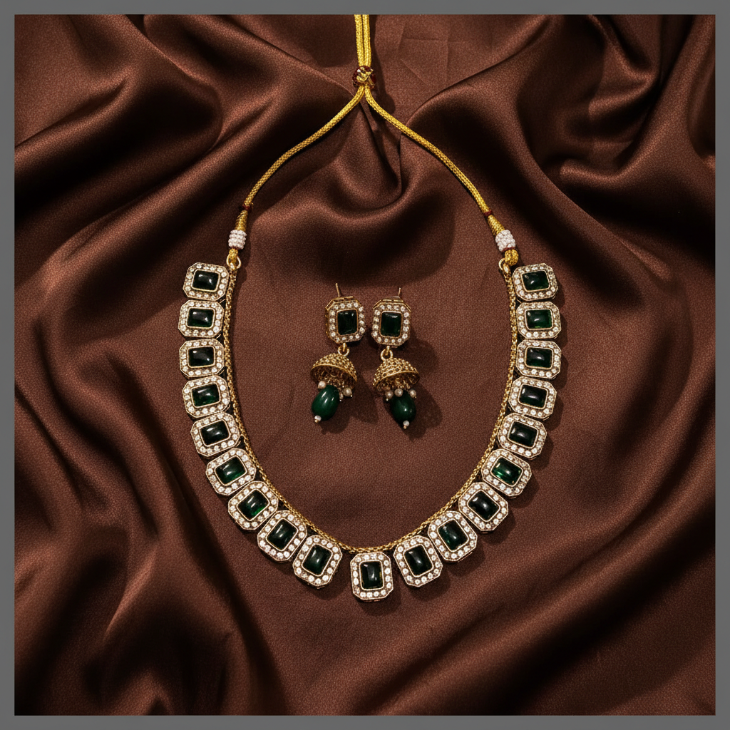 Beautiful Stone Necklace in Victorian - VN00146