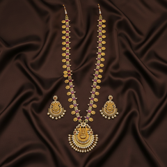Beautiful Lakshmi Haram In Nakshi - NH00228