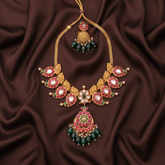 Jadau Kundan Mango Necklace - KN00576