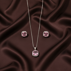 Beautiful Stones Pendent In Diamond Necklace - DN0037