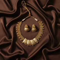 Nakshi Gold Painted Designer Neckalce - NN00341