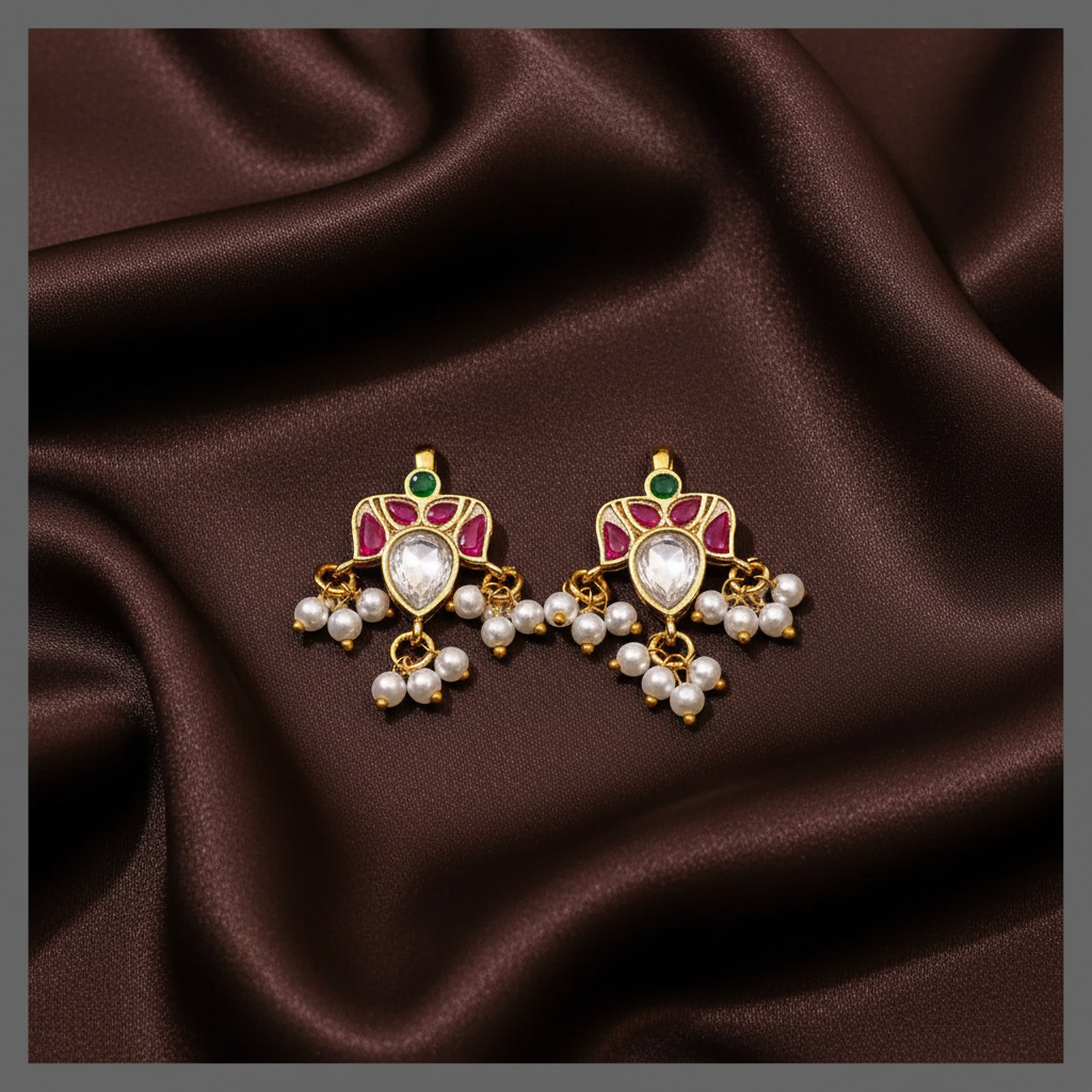 Beautiful Bugadi With Pearls - BU00130