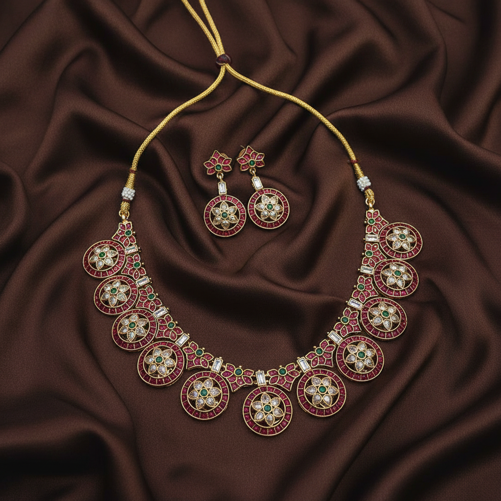 Kempu Bottumala Necklace - NN0057