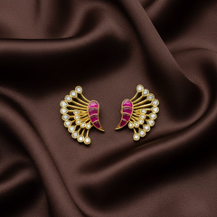 Designer Jadau Kundan Ear Studs - KE00573